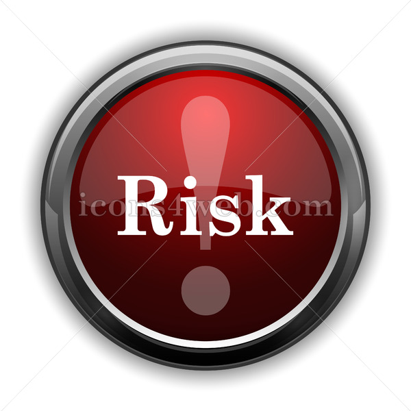 600x600 Risk Icon Red Glossy Web Icon With Shaddow