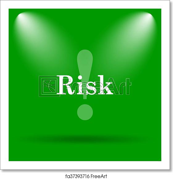 561x581 Free Art Print Of Risk Icon Risk Icon Internet Button On Green