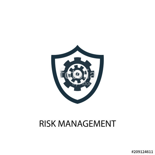 500x500 Risk Management Icon Simple Element Illustration Stock Image