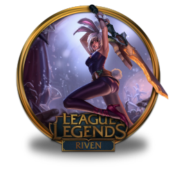 256x256 Riven Battlebunny Icon League Of Legends Gold Border Iconset