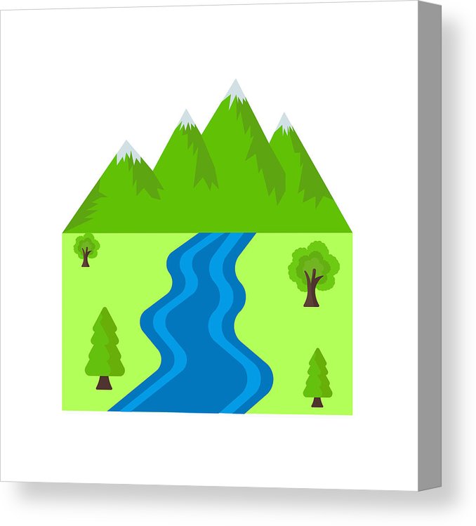 678x749 River Icon Vector Sign And Symbol Isolated On White Background