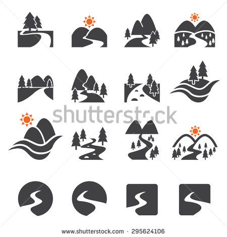 450x470 River Icon Set Icon River Logo, Mountain Logos, Icon Set