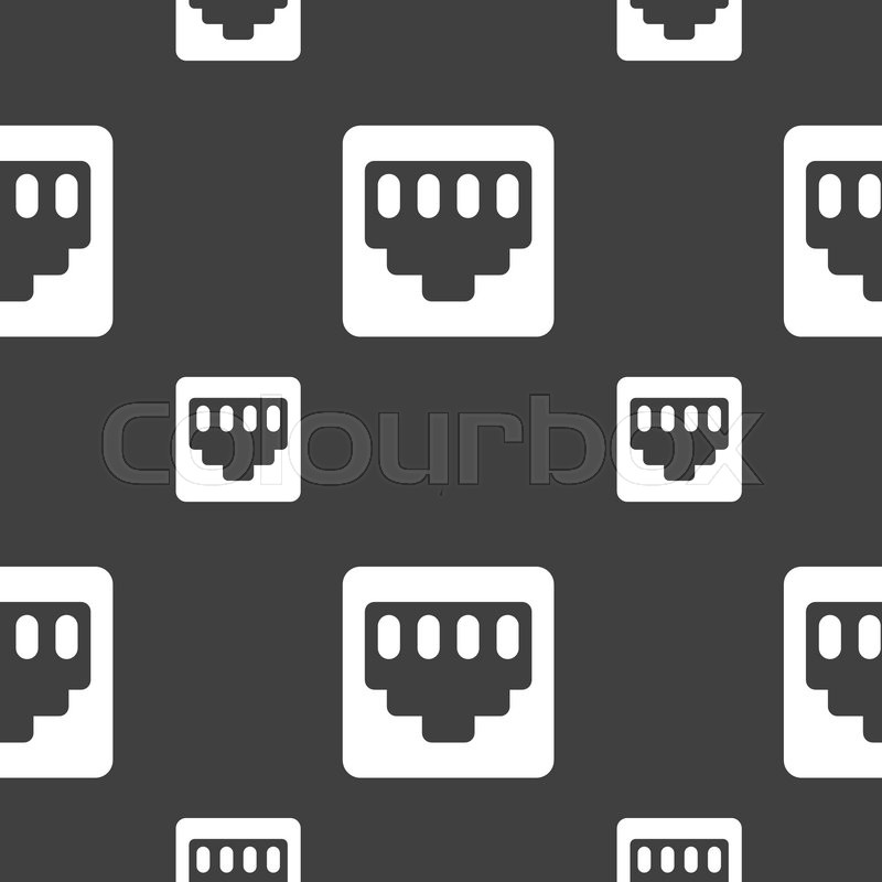 800x800 Cable Patch Cord Icon Sign Stock Vector Colourbox