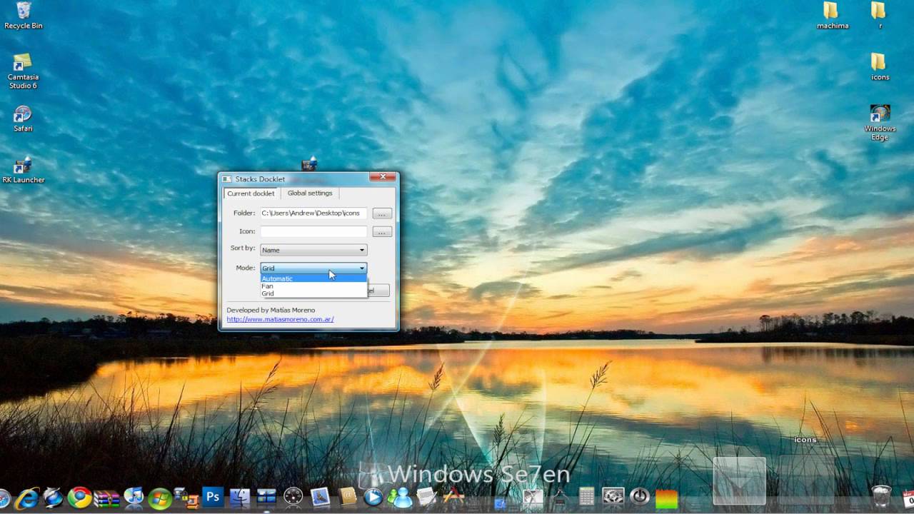1280x720 How To Get A Mac Osx Leopard Dock On Vista Xp With Rk Launcher