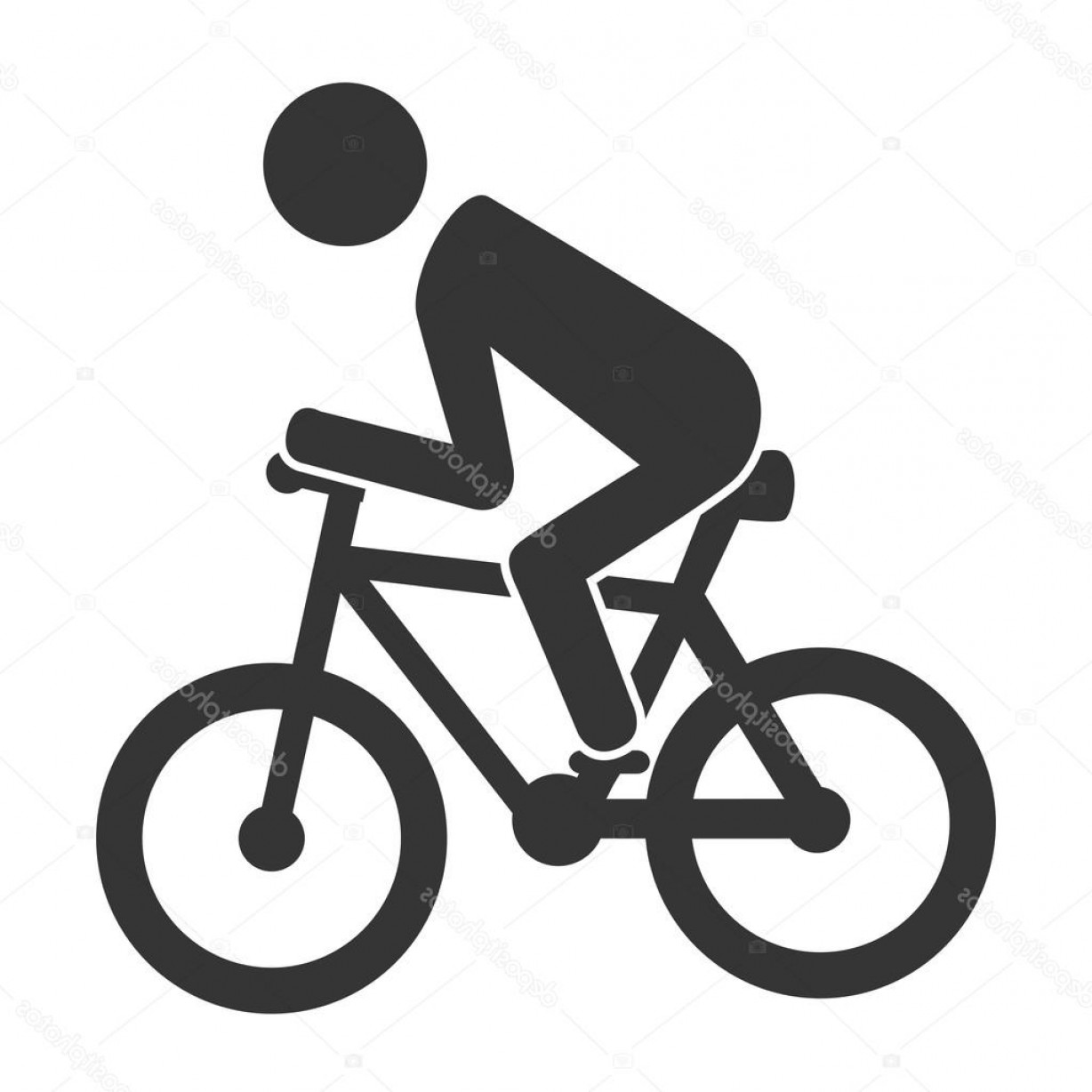 1228x1228 Stock Illustration Bike Rider Cycling Icon Vector Soidergi