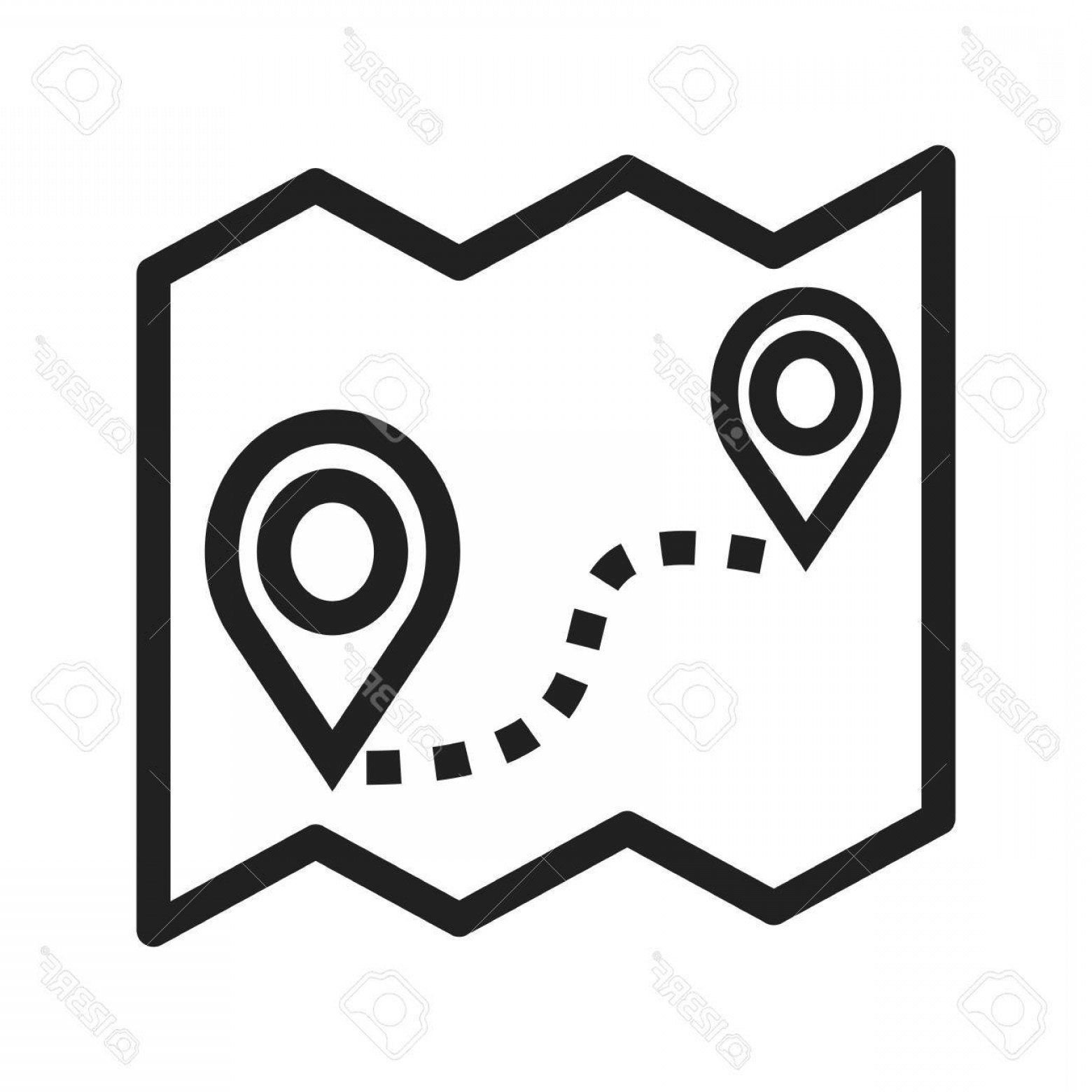 1560x1560 Road Map Icon Vector Handandbeak