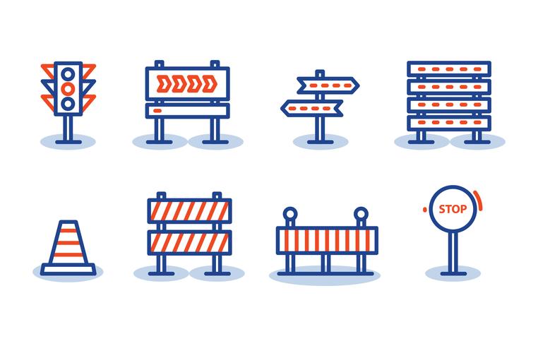 762x490 Road Sign Icon Pack Vector