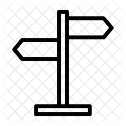 256x256 Road Sign Icon Of Line Style