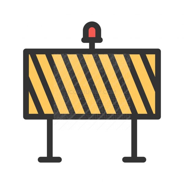 600x600 Road Sign Line Filled Icon