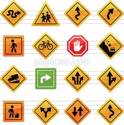 400x402 Road Signs Icons
