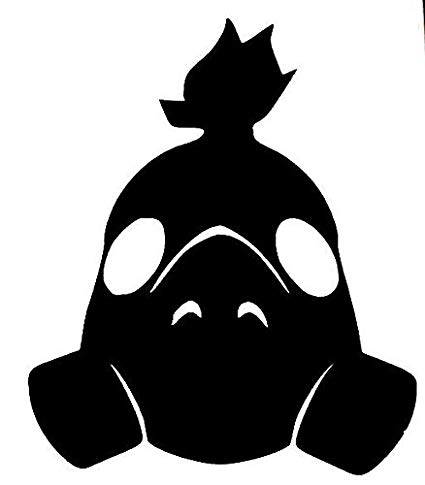 425x485 Overwatch Video Game Roadhog Icon Vinyl Stickers