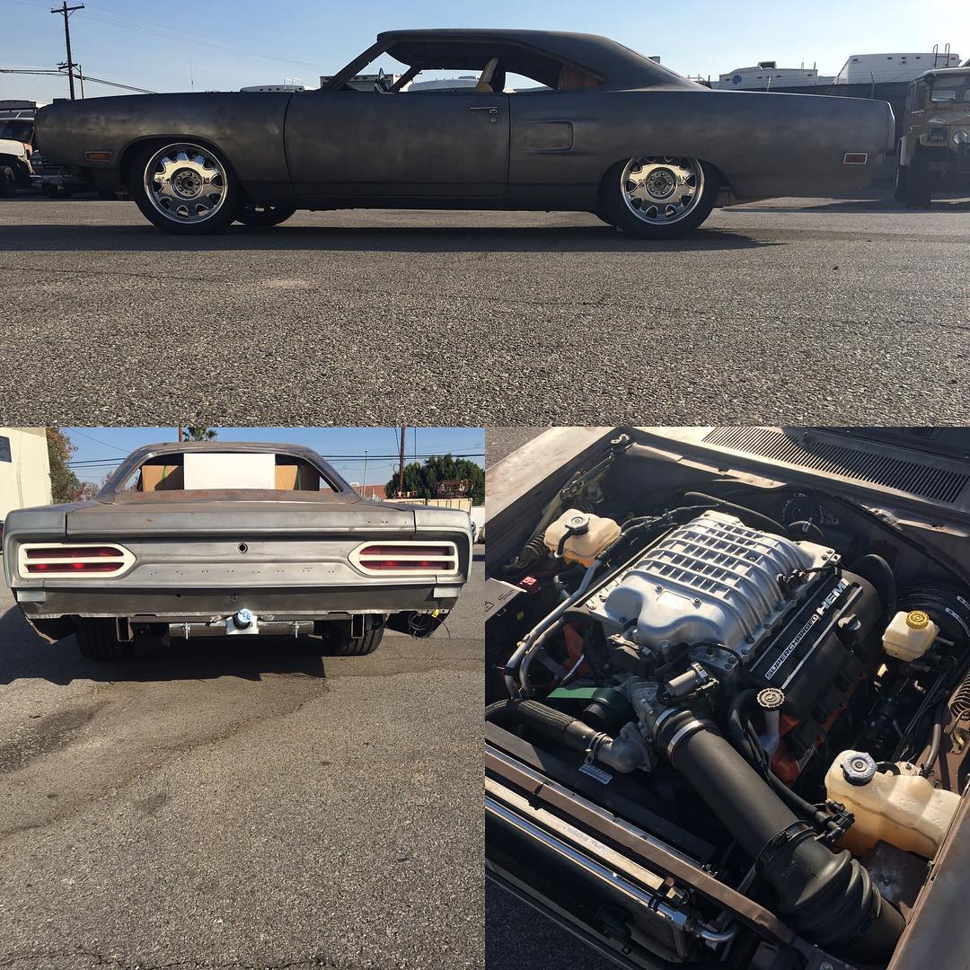 1080x1080 Video Of Icon's Hellcat Powered Superbird Engine Swap Depot