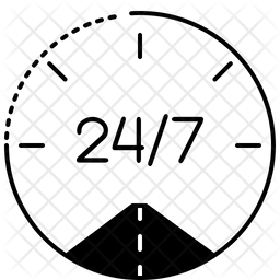 256x256 Roadside Assistance Icon Of Glyph Style