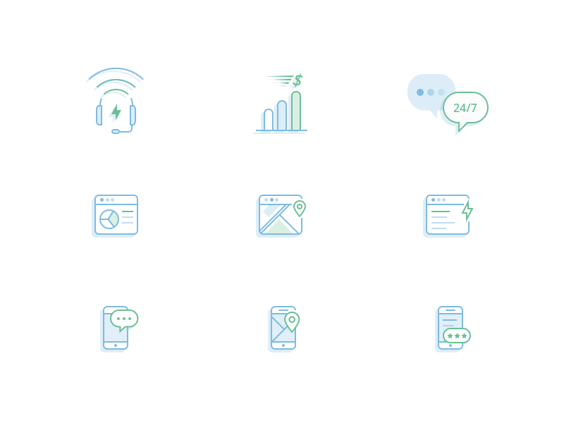 800x600 Roadside Assistance Icons