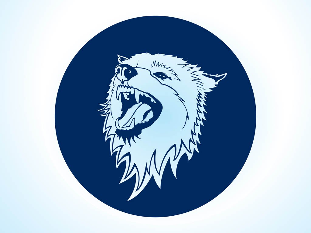 1024x767 Vector Wolf Icon Vector Art Graphics