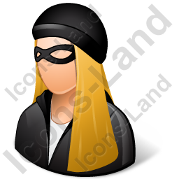 256x256 Robber Female Light Icon, Pngico Icons