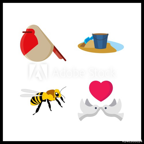 Small Icon Vector Illustration Small Set Sand And Robns 500x500 Small Icon Vector Illustration Small Set Sand And Robns