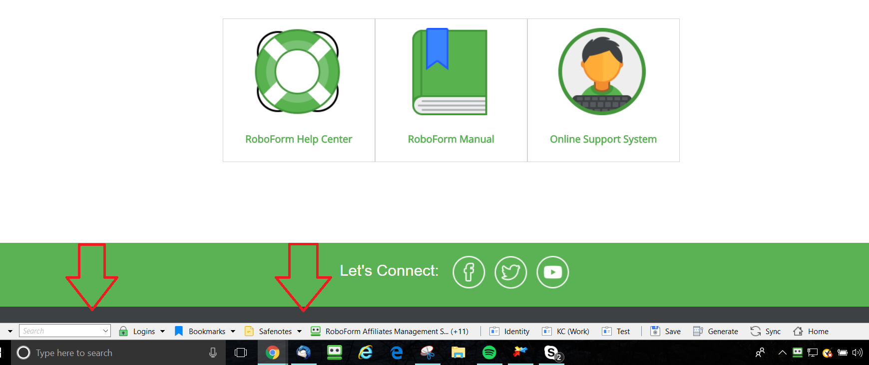 1740x732 Enabling The Roboform Lower Toolbar