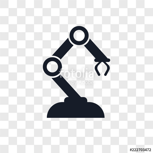 Robotic Arm Icons Isolated On Transparent Background Modern 500x500 Robotic Arm Icons Isolated On Transparent Background Modern
