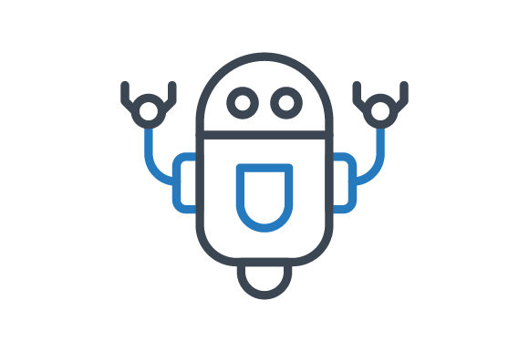 580x386 Robot Icon Graphic
