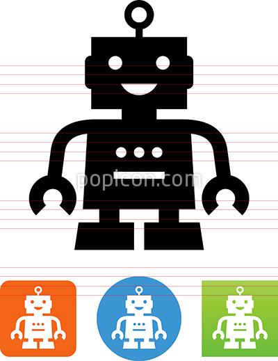400x519 Toy Robot Icon