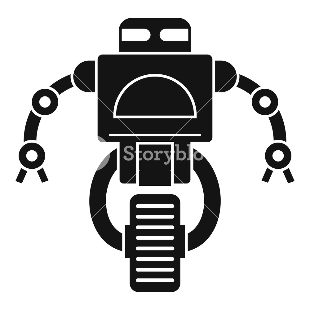 1000x1000 Machine Robot Icon Simple Illustration Of Machine Robot Vector