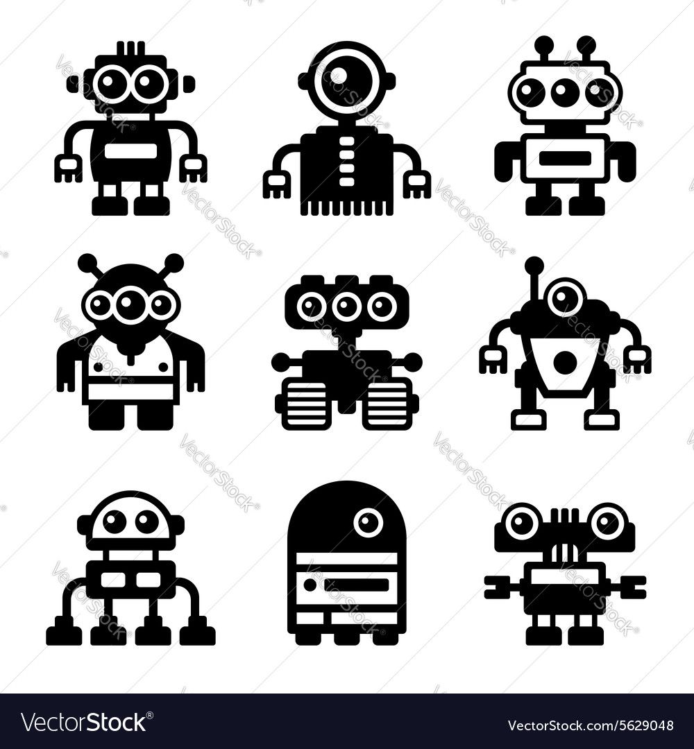 1000x1080 Cameo Robot Icon, Icon Set, Vector Free
