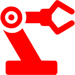 256x256 Red Robot Icon
