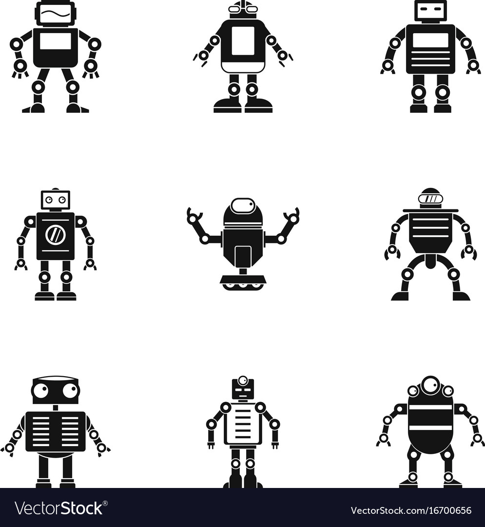 995x1080 Retro Robot Icon Vector Free
