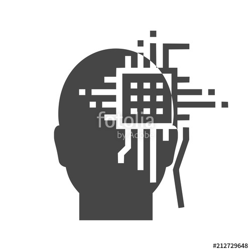 500x500 Cyborg Icon, Robot Icon Stock Image And Royalty Free Vector