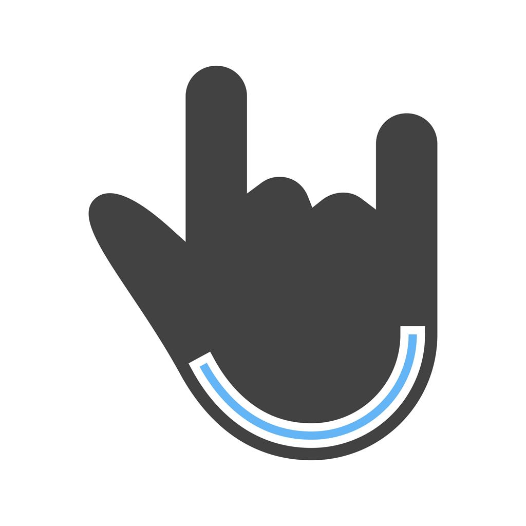 1024x1024 Rock N Roll Blue Black Icon