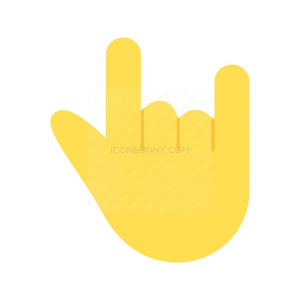 600x600 Rock N Roll Flat Multicolor Icon