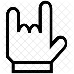 256x256 Rock N Roll Icon Of Line Style