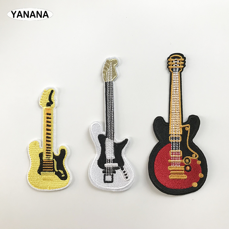 800x800 Guitar Icon Punk Rock Guitar Band Patches Creative Badges