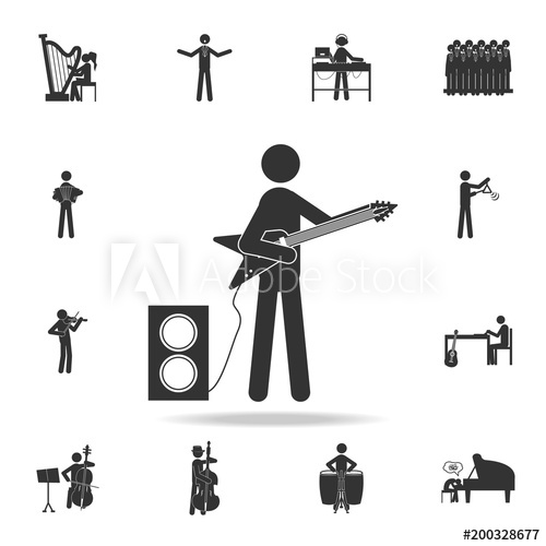 Rock Band Guitar Icon at Vectorified.com | Collection of Rock Band ...