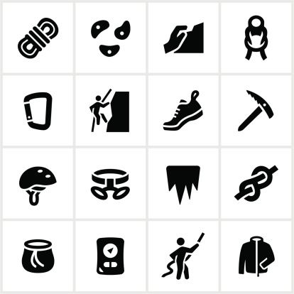414x414 Illustration Of Different Climbing Related Icons I Want