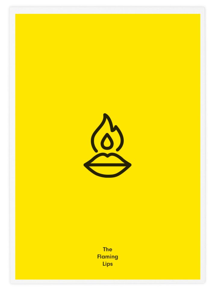 714x966 Flaming Lips Rock Band Icons Graphic