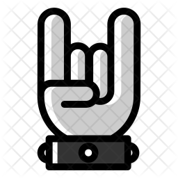 256x256 Rock Icon Of Colored Outline Style