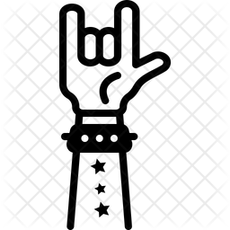 256x256 Rock Icon Of Glyph Style