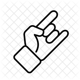 256x256 That Rock Icon Of Line Style