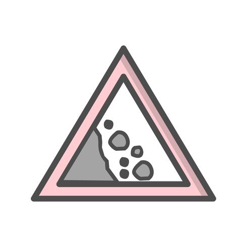 490x490 Vector Falling Rock Icon