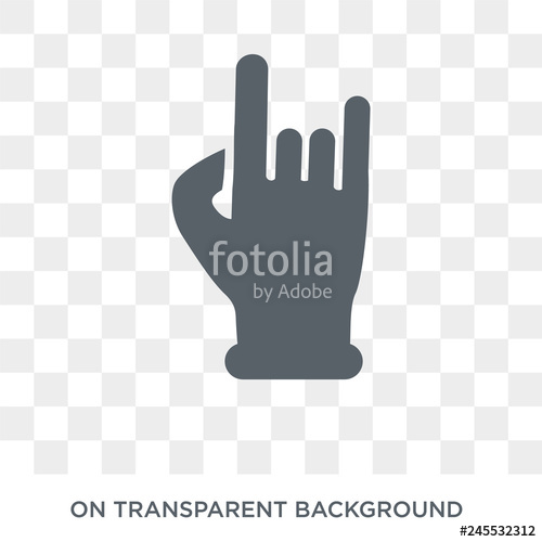 500x500 Rock And Roll Icon Trendy Flat Vector Rock And Roll Icon