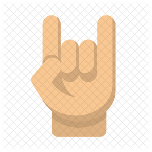 512x512 Rock On Icon Of Flat Style