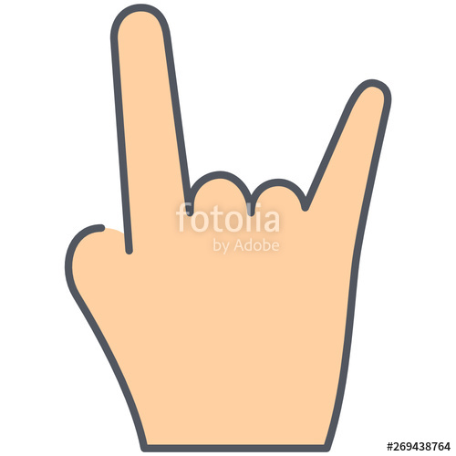 500x500 Gesture Rock On Icon Stock Image And Royalty Free Vector