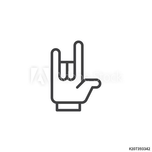 Rock On Icon at Vectorified.com | Collection of Rock On Icon free for ...