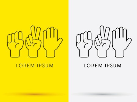 450x338 Rock Paper Scissors Logo Symbol Icon Graphic Vector Royalty Free