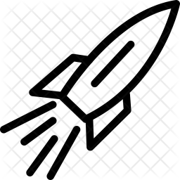 256x256 Rocket Icon Of Line Style