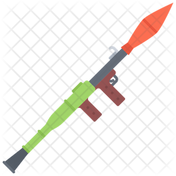 256x256 Rocket Launcher Icon Of Flat Style