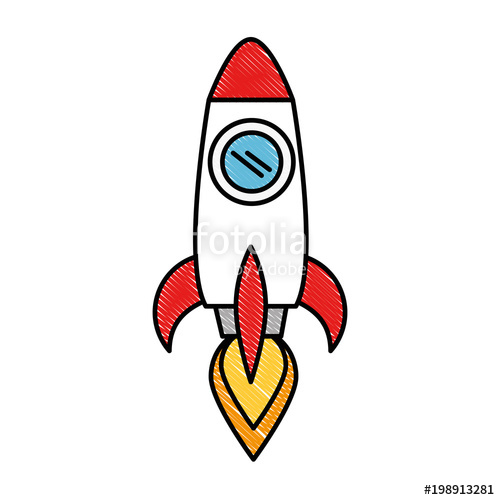 500x500 Rocket Launcher Isolated Icon Vector Illustration Design Stock