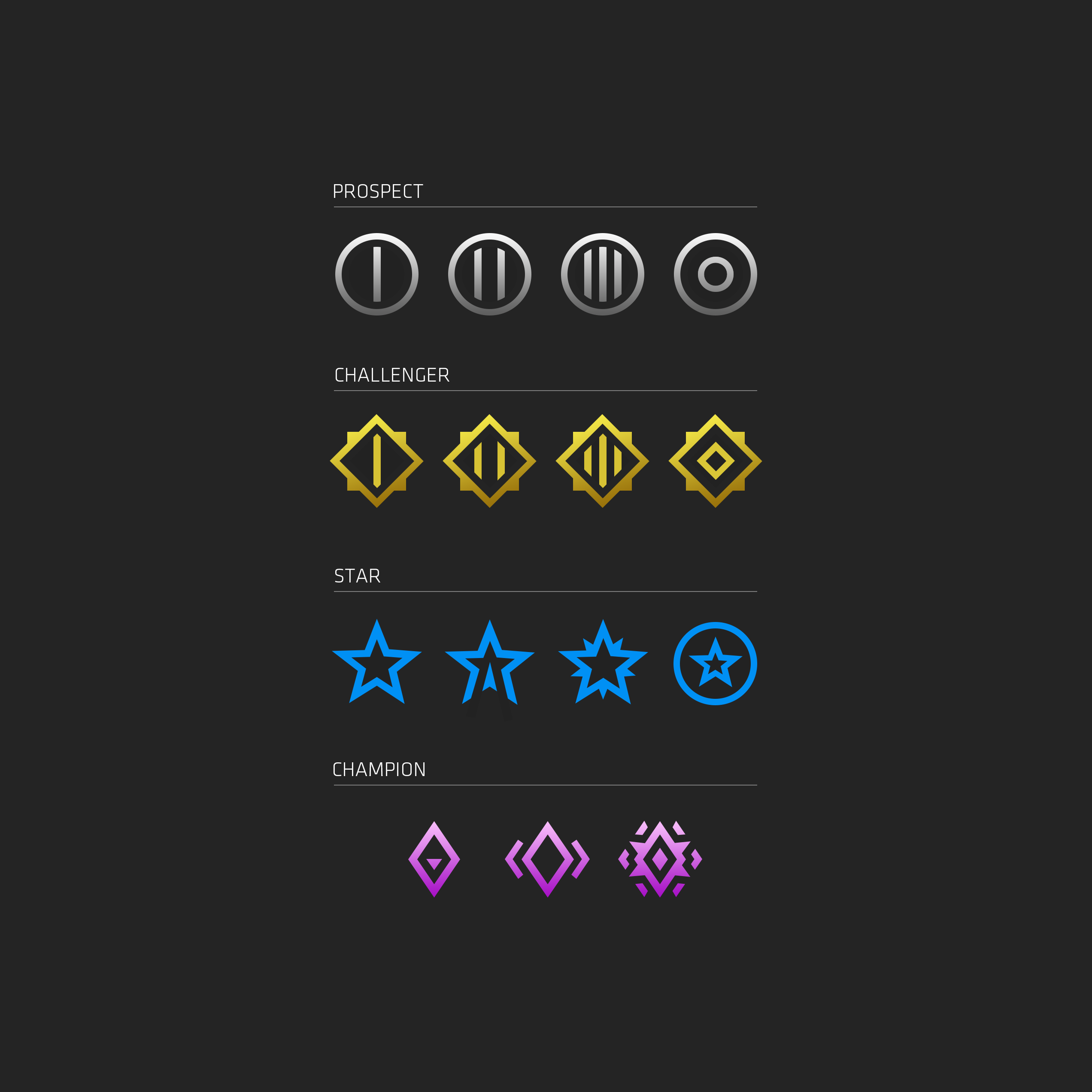 2544x2544 Skill Tier Icon Revisions Rocketleague